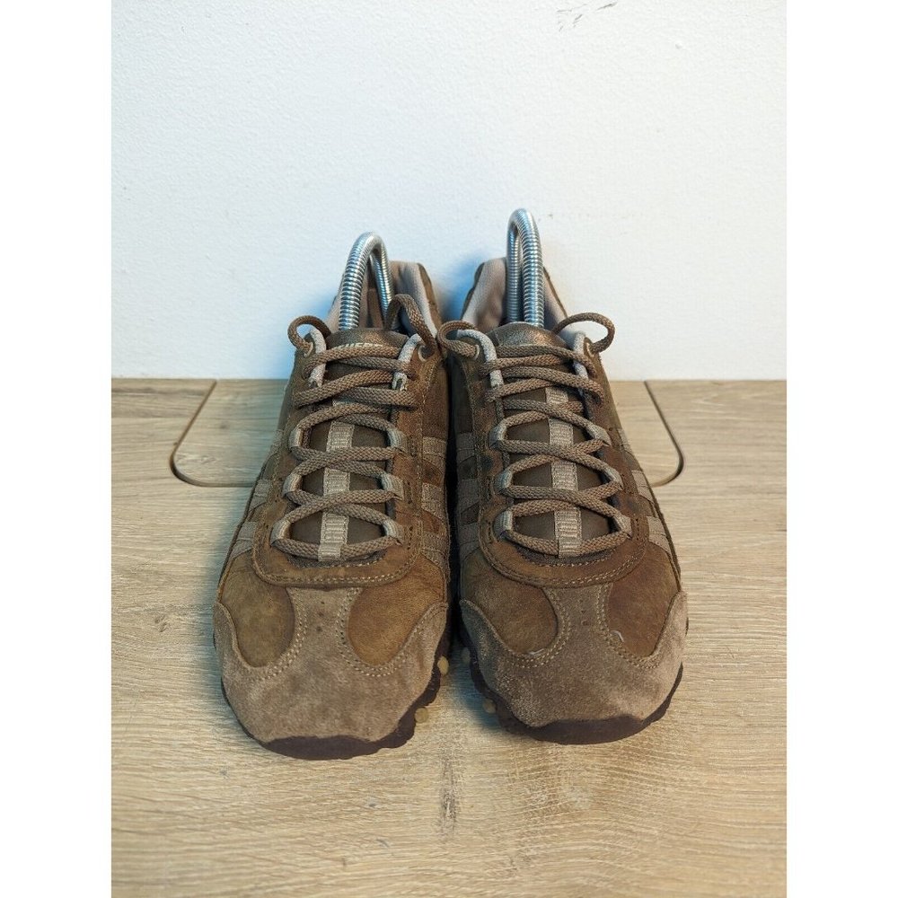 Skechers Womens Compulsions Blender 46884 Brown Casual Shoes Sneakers Size 10 - Picture 2 of 9